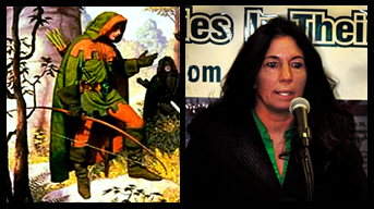 Robin Hood and Cheri Honkala